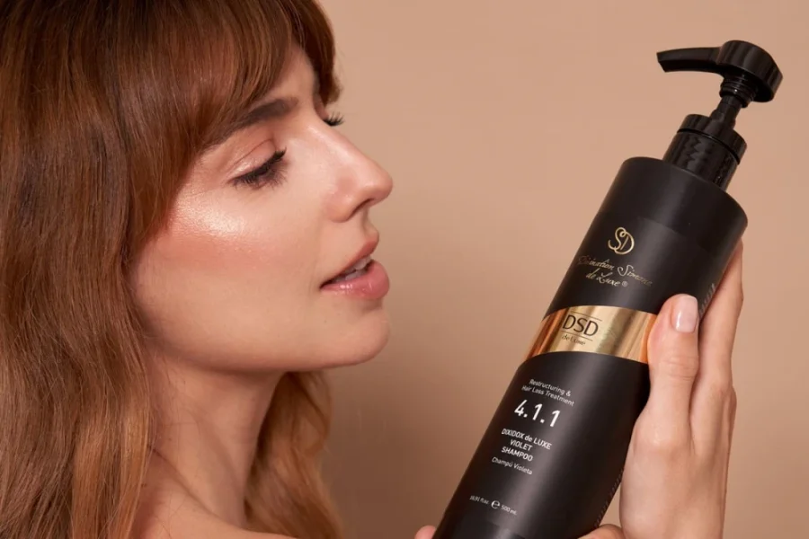 DSD Dixidox De Luxe Violet Shampoo № 4.1.1 - Шампунь фиолетовый нейтрализующий желтый оттенок волос 