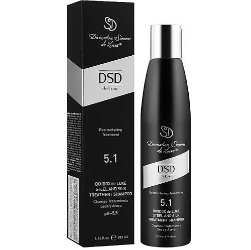 DSD Dixidox De Luxe Steel And Silk Treatment Shampoo № 5.1 - Шампунь восстанавливающий Сталь и шелк  