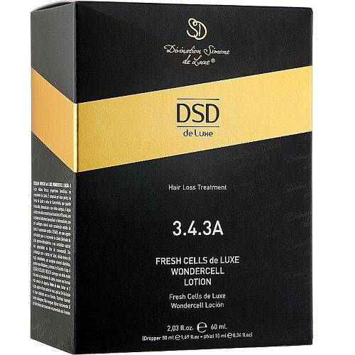 DSD De Luxe Fresh Cells DeLuxe Wondercell Lotion № 3.4.3А - Лосьон для интенсивного роста волос Флакон 50мл + ампула 10мл 